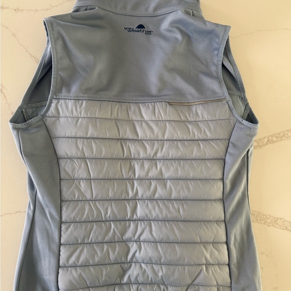 NWT- The Weather Apparel Co ladies Light Blue Quilted Vest- Sz small - Picture 5 of 6